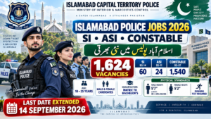 Islamabad Police Jobs 2026 – SI ASI and Constable Vacancies