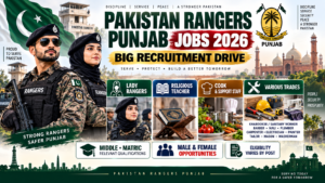 Pakistan Rangers Punjab Jobs 2026 Lady Rangers and Various Trade Vacancies