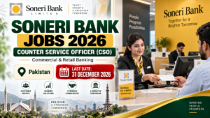 Soneri Bank Jobs 2026 – Counter Service Officer CSO Jobs Across Pakistan