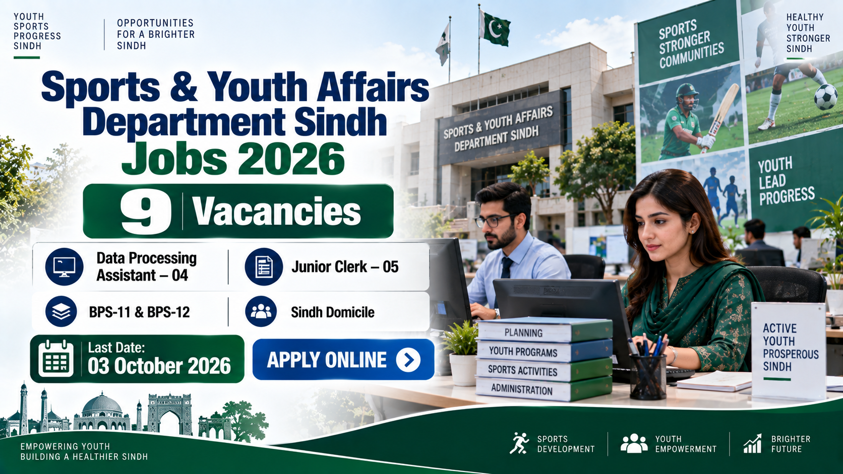 Sports & Youth Affairs Department Sindh Jobs 2026 – 9 Vacancies