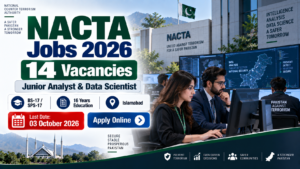 NACTA Jobs 2026 – 14 Junior Analyst and Data Scientist Vacancies