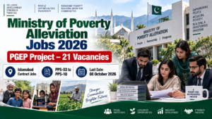 Ministry of Poverty Alleviation Jobs 2026 – PGEP Project 21 Vacancies