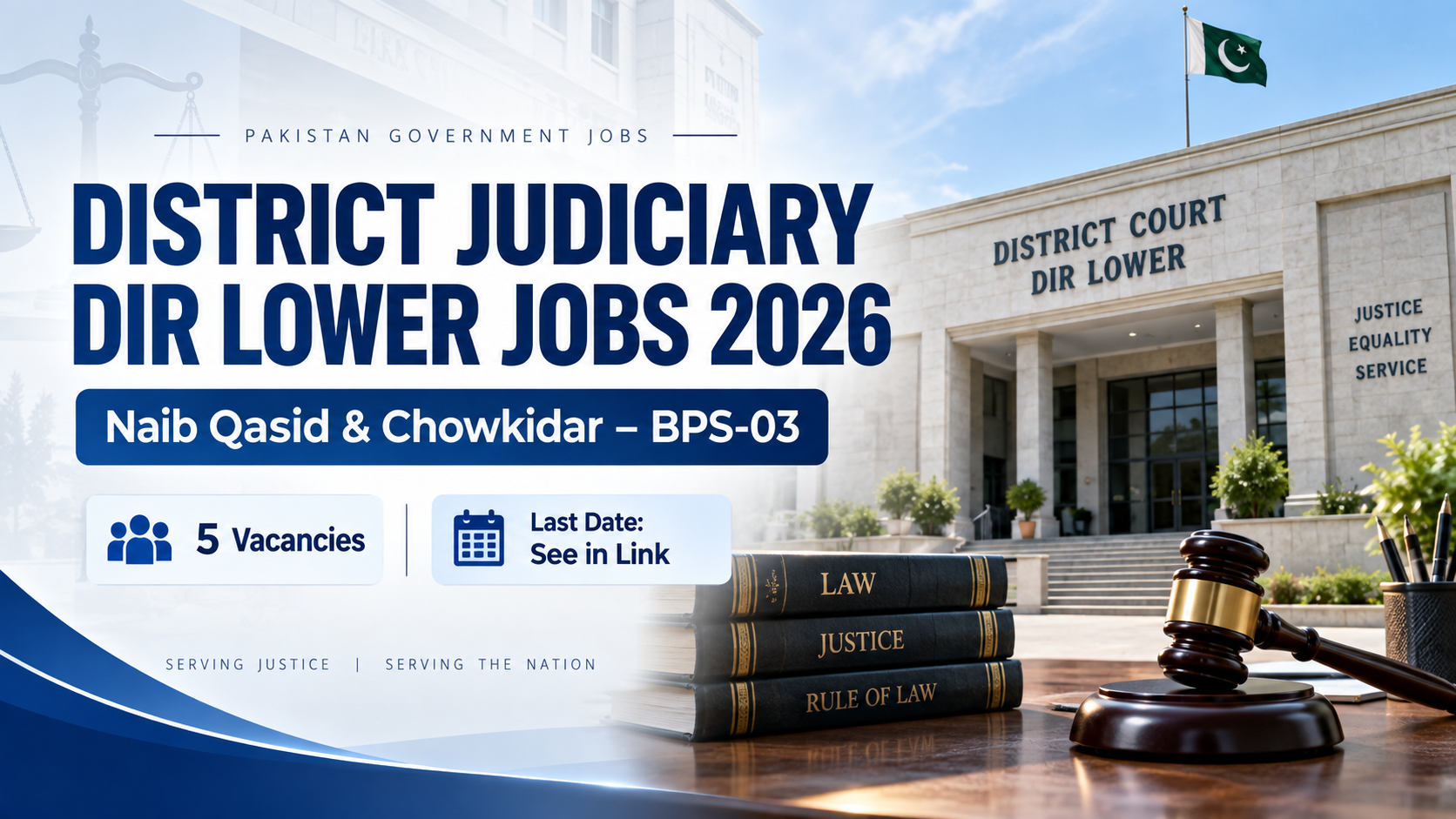 District Judiciary Dir Lower Jobs 2026 – Naib Qasid and Chowkidar vacancies